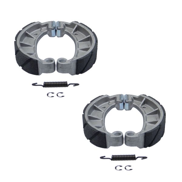 Bremsbacken Set vorne & hinten geschlitzt Sport (mit Feder) für Simson S51, S50, KR51, Schwalbe Star, S70 SR50 (167528)