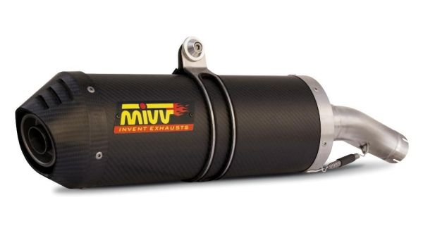 Mivv SPORT Schalldämpfer OVAL SLIP-ON Carbon Cap für TRIUMPH TIGER 1050 SPORT BJ 2013 > 2016 (T.014.LEC)