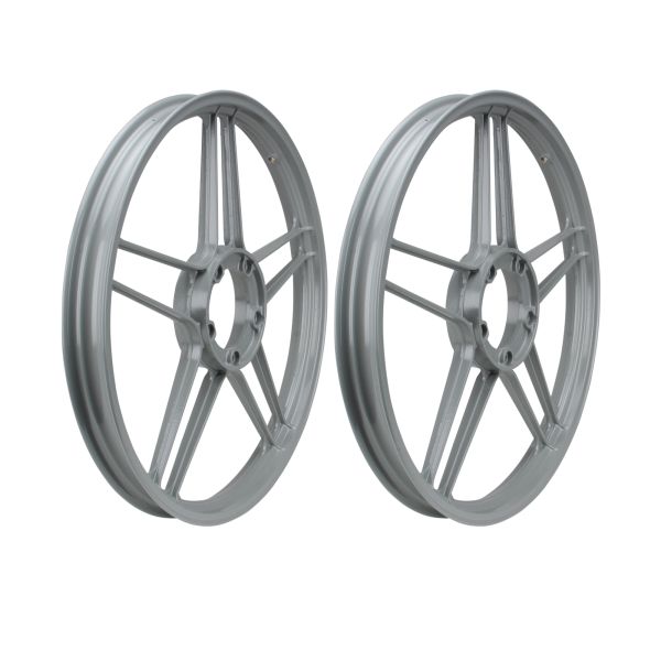 2x Gussfelge (Sternfelge) grau 1,35x17 Zoll für Puch Maxi (1679982)