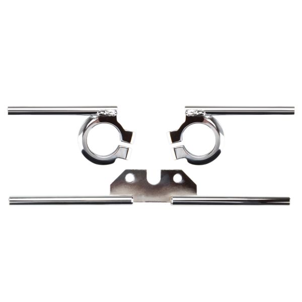 Blinkerhalter Blinkerträger Set chrom 12mm vorne + hinten (mit M10 Gewinde) für Simson S50 S51 S53 S70 (106672)