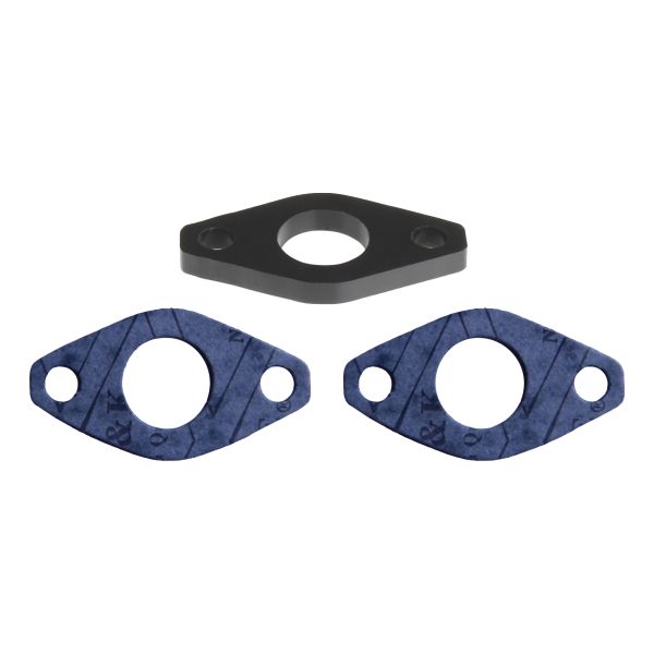 Isolierplatte Ansaugstutzen 16mm + Dichtung Ansaugstutzen für Yamaha DT 50 R M MX (bis 2003) / RD 50 M MX DX (114498)