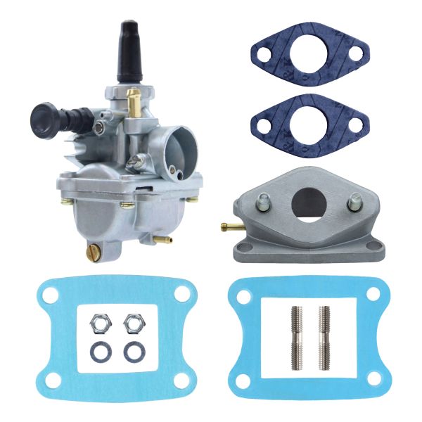 Vergaser VM16 16mm + Ansaugstutzen + Dichtungen für Honda MT MB MTX MBX 50 (114531)