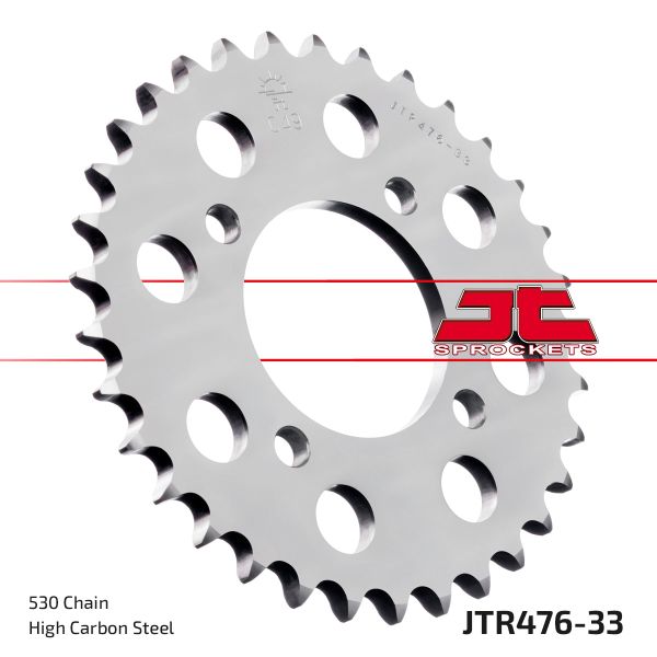 Kettenrad hinten 33 Zähne 530er Teilung z. B. für Kawasaki GPZ305 A1 (163524)