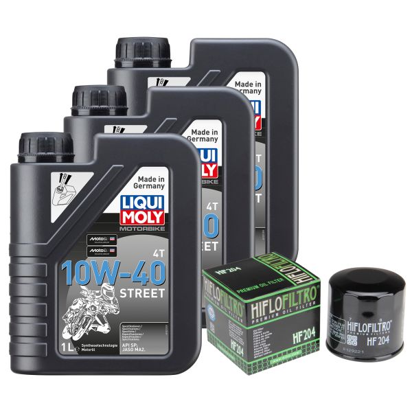 Wartungs-Set für Honda NT 700 V Deauville RC52A 2006, LIQUI 10W-40 Street 3L (110149)