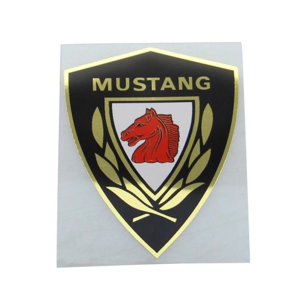 Aufkleber Tank "Logo & Lorbeer" 55x75 mm für Mustang Cross Special TT Super Rocket (187110)