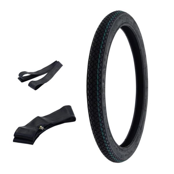 1x Vee Rubber 2.00-17 Zoll Reifen 2.00x17 Schlauch/Felgenband Piaggio Vespa Ciao (168011s2)