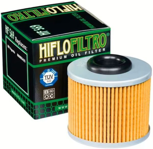 Hiflo Ölfilter HF569 für MV Agusta F3 Brutale Dragster Turismo Veloce Rivale 675 800 (109518)