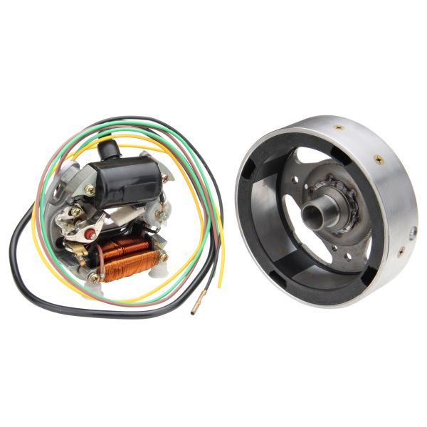 Polrad + Lichtmaschine 6V 15-5/3W rechtsdrehend (Kontaktzündung) (90mm) Modell Bosch (194271)