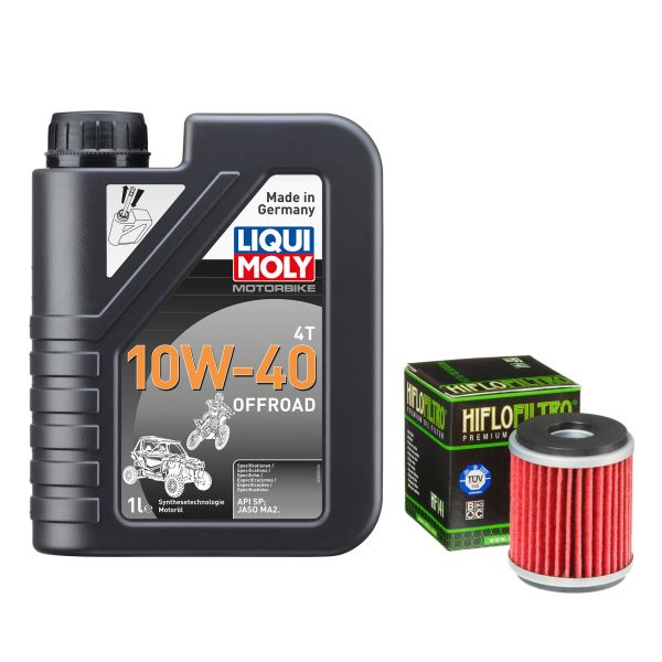 Wartungs-Set für Beta RR 125 LC Enduro ZD3E4000 2015, LiquiMol 10W-40 Offroad 1L (110898)