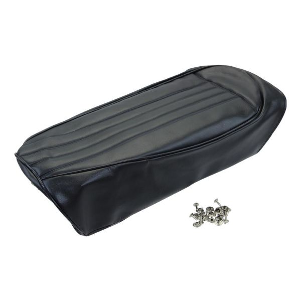 Sitzbankbezug Sitzbezug Sattelbezug Sitzbank Bezug schwarz inkl. Nieten Yamaha FS1 1975-1979 (189435)