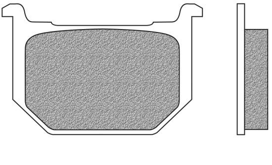 Bremsbeläge vorne organische Version Typ FD.0046 für Suzuki GN 250 400, GS 250 450 700 1000, GSX 750 (700046)