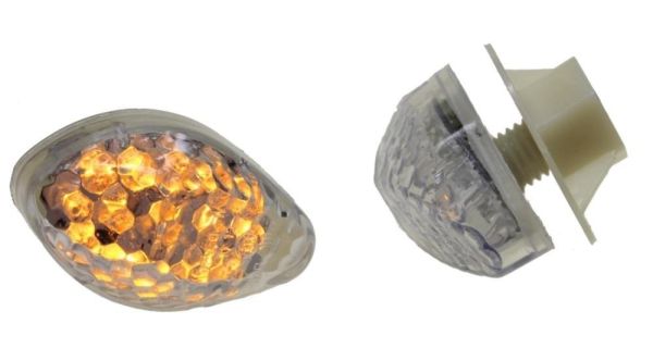 Motorrad Blinker Verkleidungsblinker Heatbread transparent E-geprüft (163715)