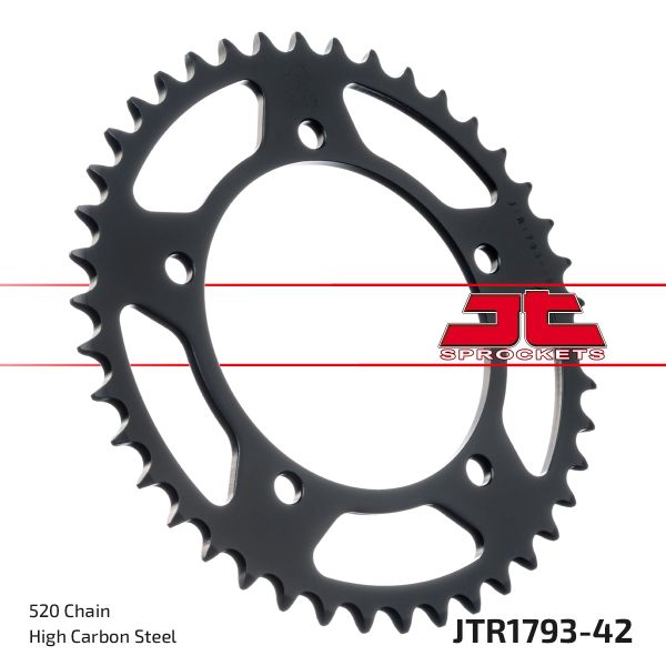 Kettenrad hinten 42 Zähne 520er Teilung z. B. für Suzuki GSX-R750 K1-K3 (163439)