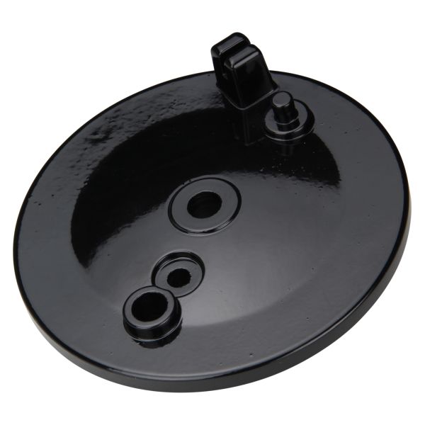 Bremsschild Ankerplatte Trommelbremse hinten (mit Bohrung) schwarz für Simson S51 S53 SR50 KR51 Schwalbe (100942)