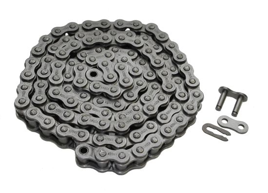 Kette doppelt verstärkt 428er (1/2 x 5/16) Teilung 160 Glieder offen inkl. Clip Kettenschloss (163279)