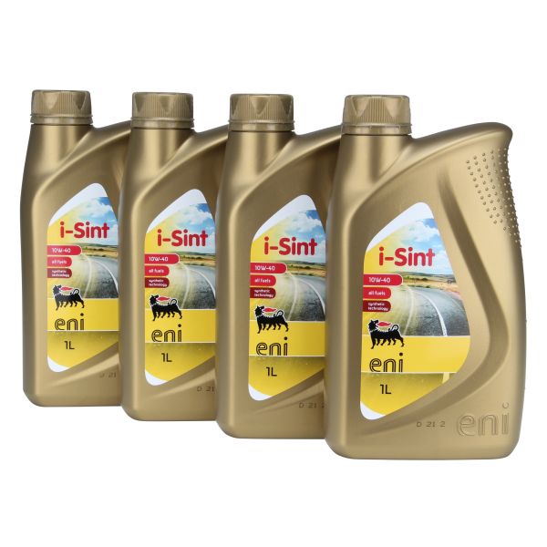 4x 1 Liter Agip Eni i-Sint 10W-40, Motoröl 4 Takt synthetisch (10173904)