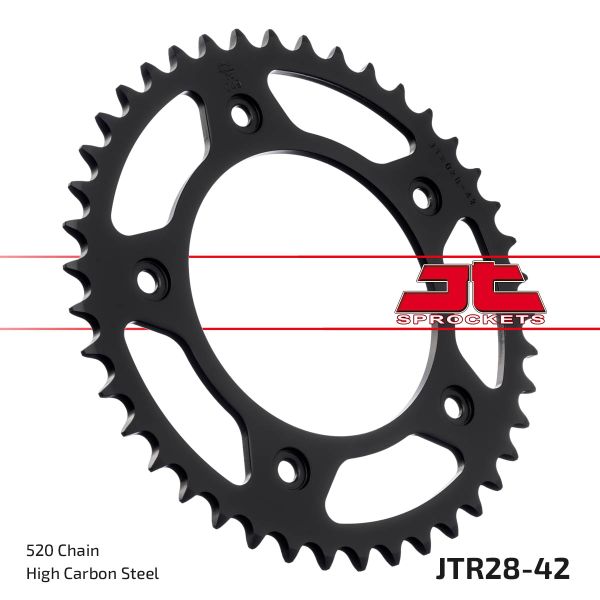 Kettenrad hinten 42 Zähne Teilung 520 Typ R28-42 (110921)