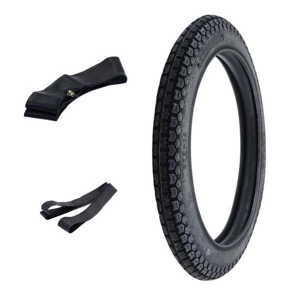 MZ ETZ 250 Reifen/Schlauch/Felgenband Set 2.75-18 42P TT Kenda K254 2 3/4 x 18 Classic Grip MZ TS ES 150 250 (166968s2)