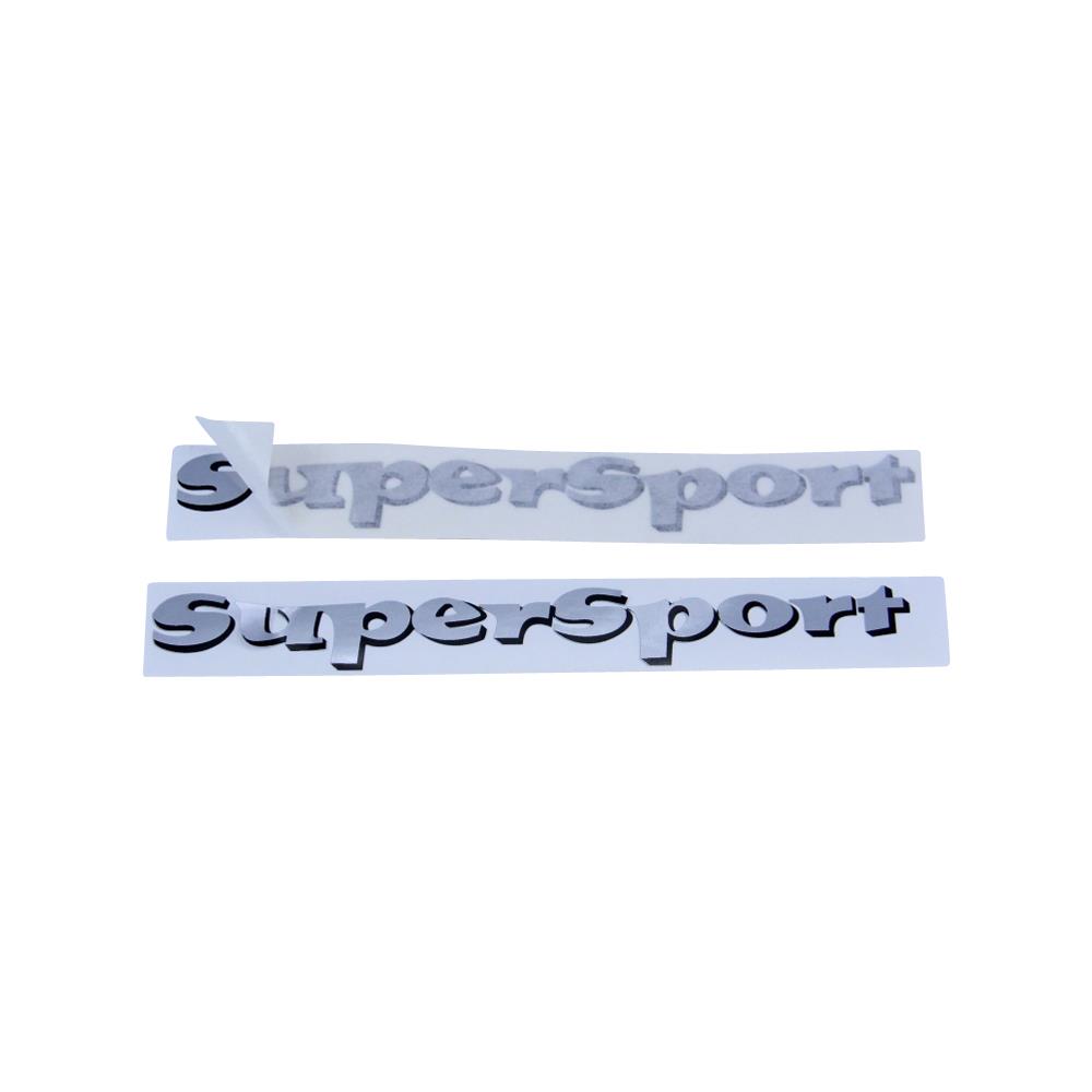 Z/ündapp Aufkleber Satz Seitendeckel Supersport Schwarz Silber f/ür KS 50 Dekor Sticker Set