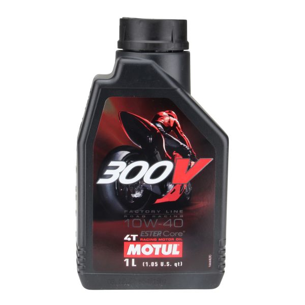 Motul 4-Takt Motorenöl 300V Factory Line Road Racing 4T 10W40 - 1 Liter (961015)