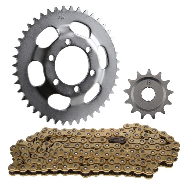 Kettensatz 13 43 Ritzel 122 Glieder für Zündapp GTS 50 C 50 Sport 529 517 - Citomerx (1039953)
