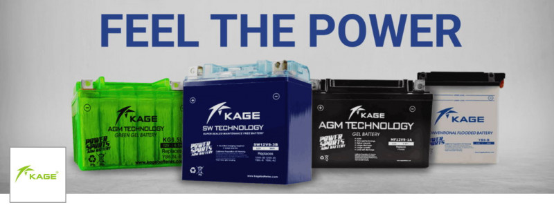 Batteries Kage Powersport - Batteries pour scooters et motos au meilleur prix