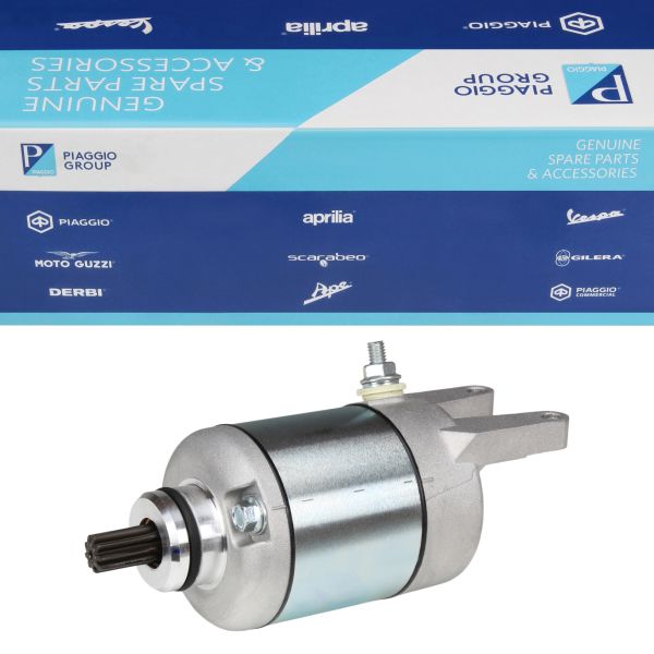 Anlasser (9 Zähne / im Uhrzeigersinn) für Piaggio Beverly Carnaby MP3 X7 8 9 XEvo / Vespa GT GTS GTV 125 250 300 (1A011611R)