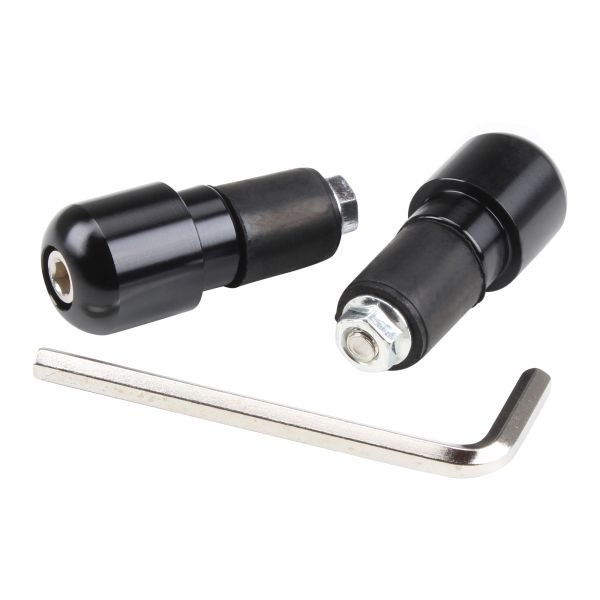 Lenkergewichte Vibrationsdämpfer (2 Stück) Lenkerenden schwarz KURZ für 22mm Lenker (112475)