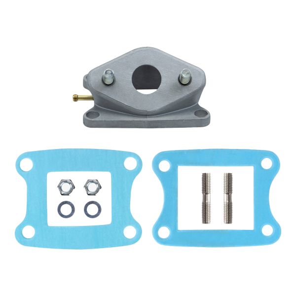Ansaugstutzen 16mm + Dichtung Membranblock für Honda MT MB MTX MBX 50 (114526)