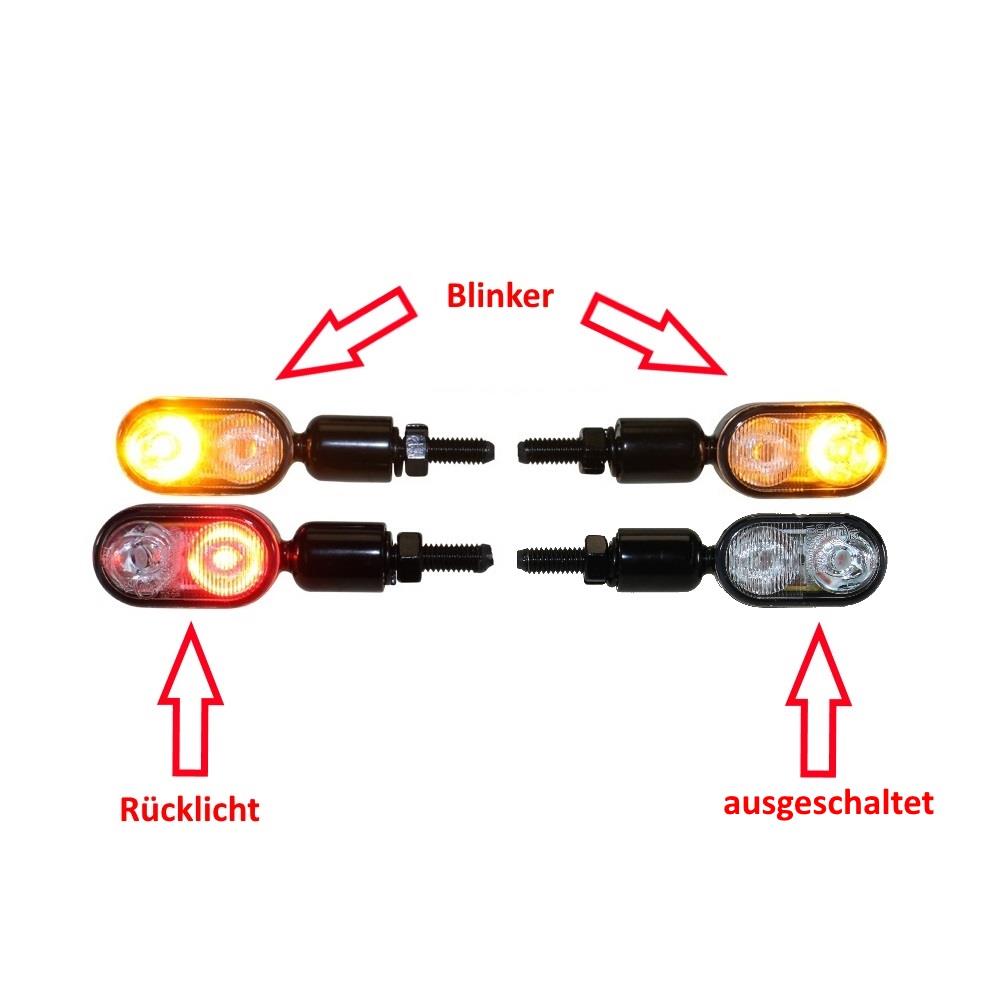 12v LED Moto Vélo Frein Arrière Queue Arrêt Feu Rouge Lampe Feu Arrière  Chopper