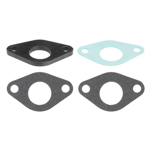 Isolierplatte Ansaugstutzen 18mm + Dichtung Ansaugstutzen (Keihin Vergaser) für Honda MT MB MTX MBX 50 (114558)