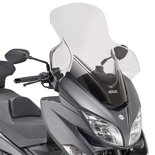 Givi Windschild D3115STG transparent 590 mm x 670 mm für Suzuki Burgman 400 (17>22), mit ABE (D3115STG)