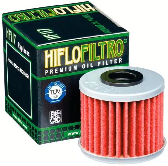 HiFlo Ölfilter HF117 für Honda CRF 1000 Africa Twin DCT NT 1100 NC 700 X-ADV CMX Rebel (109513)