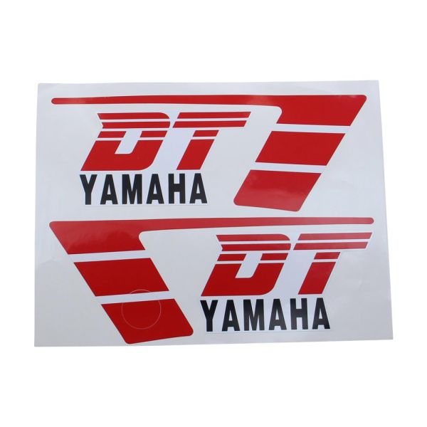 Aufkleber Set weiß/rot für Yamaha DT 50 MX ab 1986 (187167)