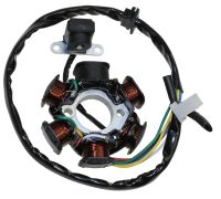 Régulateur Redresseur 5 Fils Pour Kymco Super 8 50 4T & Scooters GY6 – Tension 12V, Ailettes Refroidissement, Universel Moto Quad